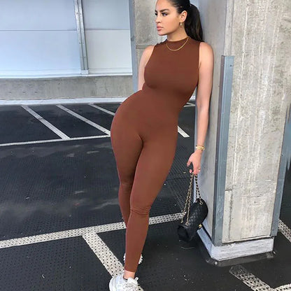 Sleeveless Slim Pencil Jumpsuit | Wovetsa
