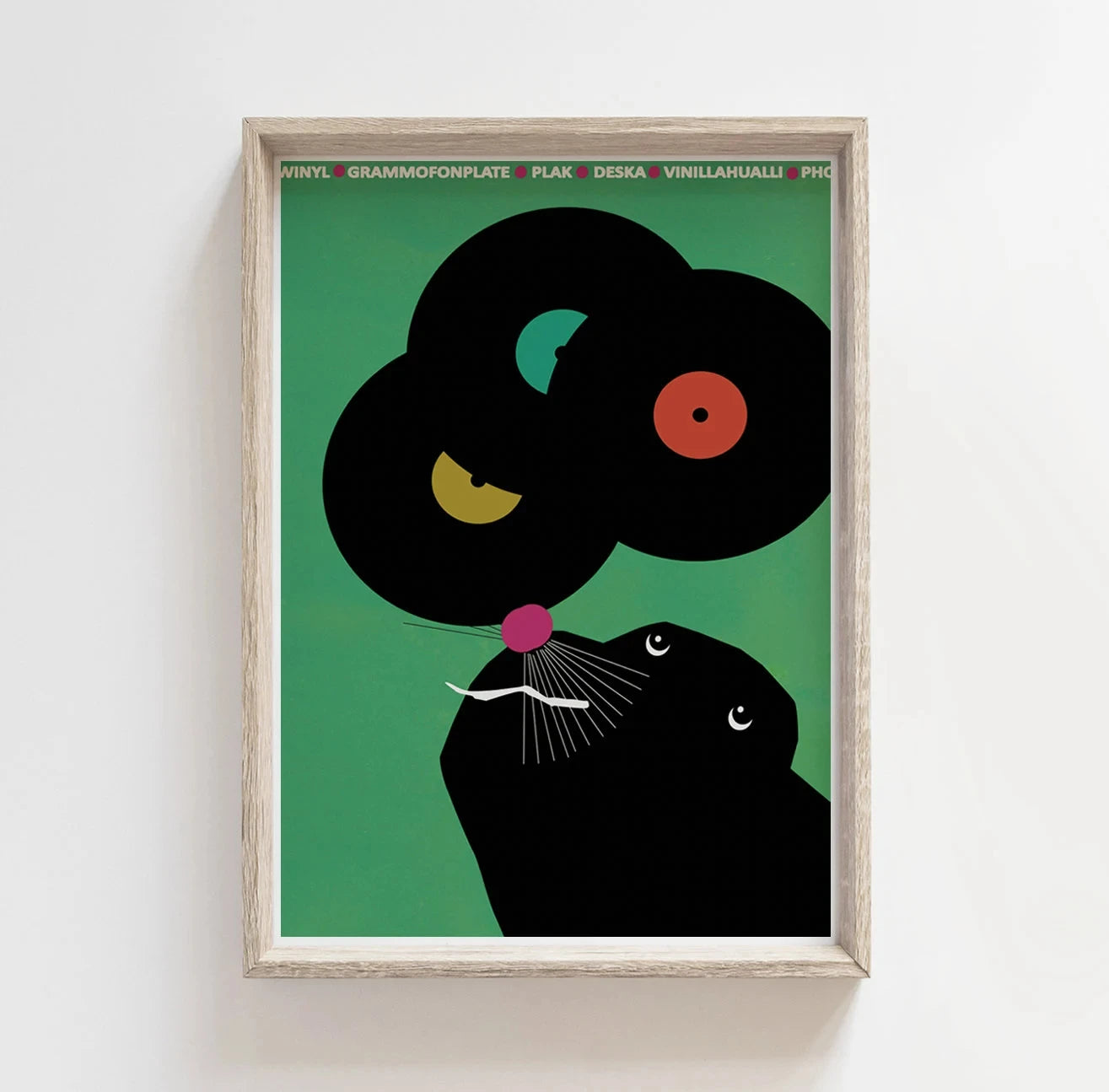 Modern Abstract & Funny Animal Canvas Wall Art Poster | Wovetsa
