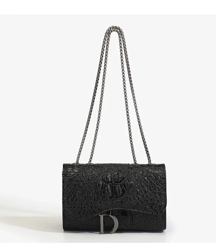 Sequin Chain Flap Crossbody Bag | Wovetsa