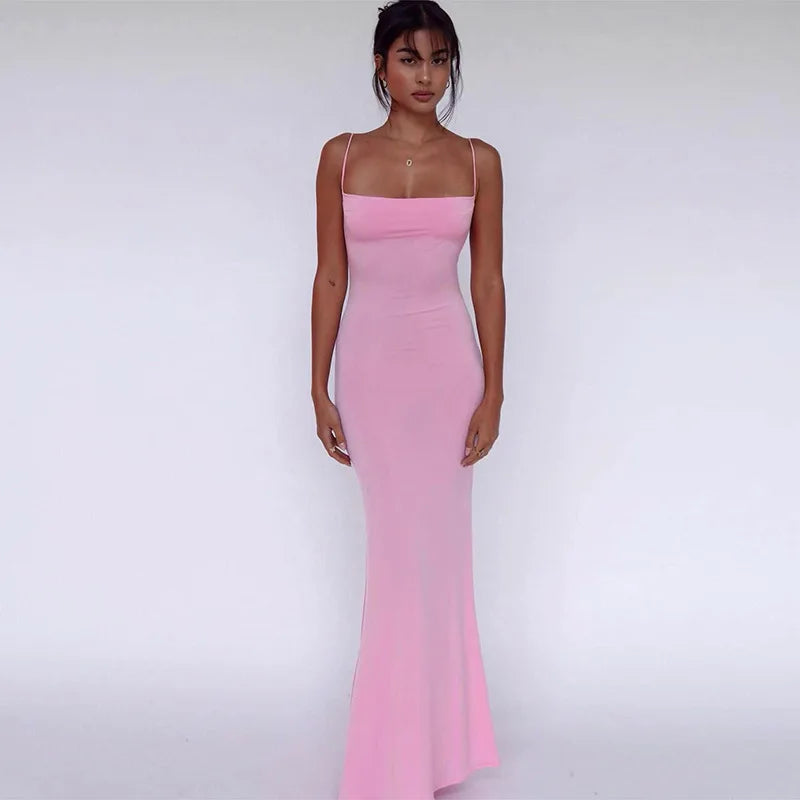 Y2K Strapless Bodycon Midi Dress | Wovetsa