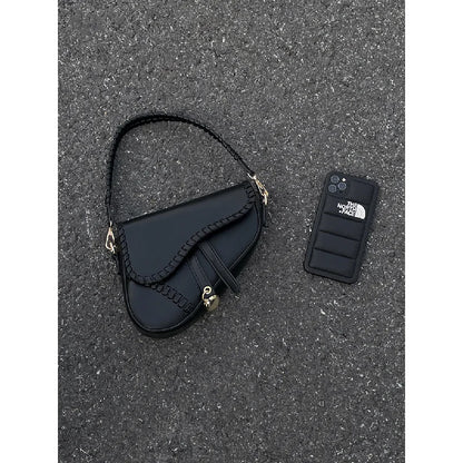 Woven Saddle Underarm Crossbody Bag | Wovetsa