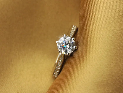 925 Sterling Silver Six-Claw Tourmaline Ring | Wovetsa