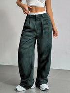 Striped Wide Leg Pants | Wovetsa