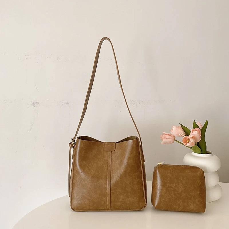 Retro Tote Bag & Small Purse Set | Wovetsa