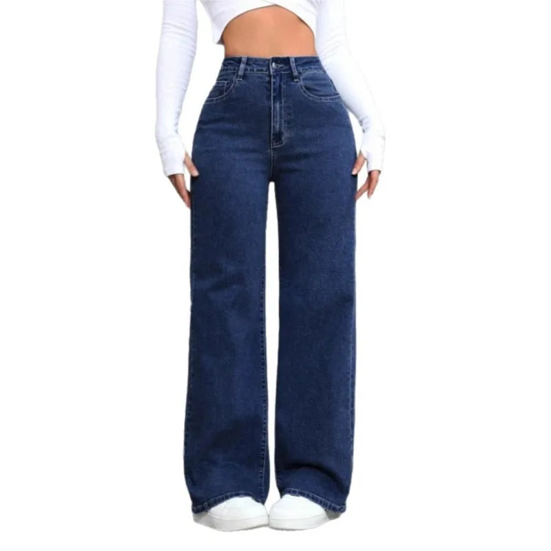 Women's High Waisted Wide Leg Jeans – Classic Everyday Denim Pants