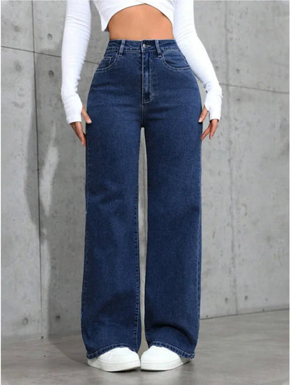 High Waist Wide Leg Jeans | Wovetsa