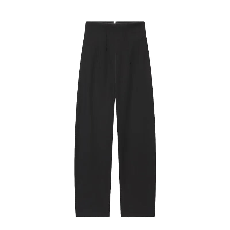 High Collar Slim Blazer & Wide Leg Trouser Set | Wovetsa