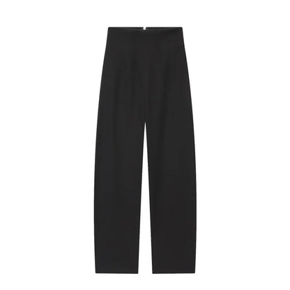High Collar Slim Blazer & Wide Leg Trouser Set | Wovetsa