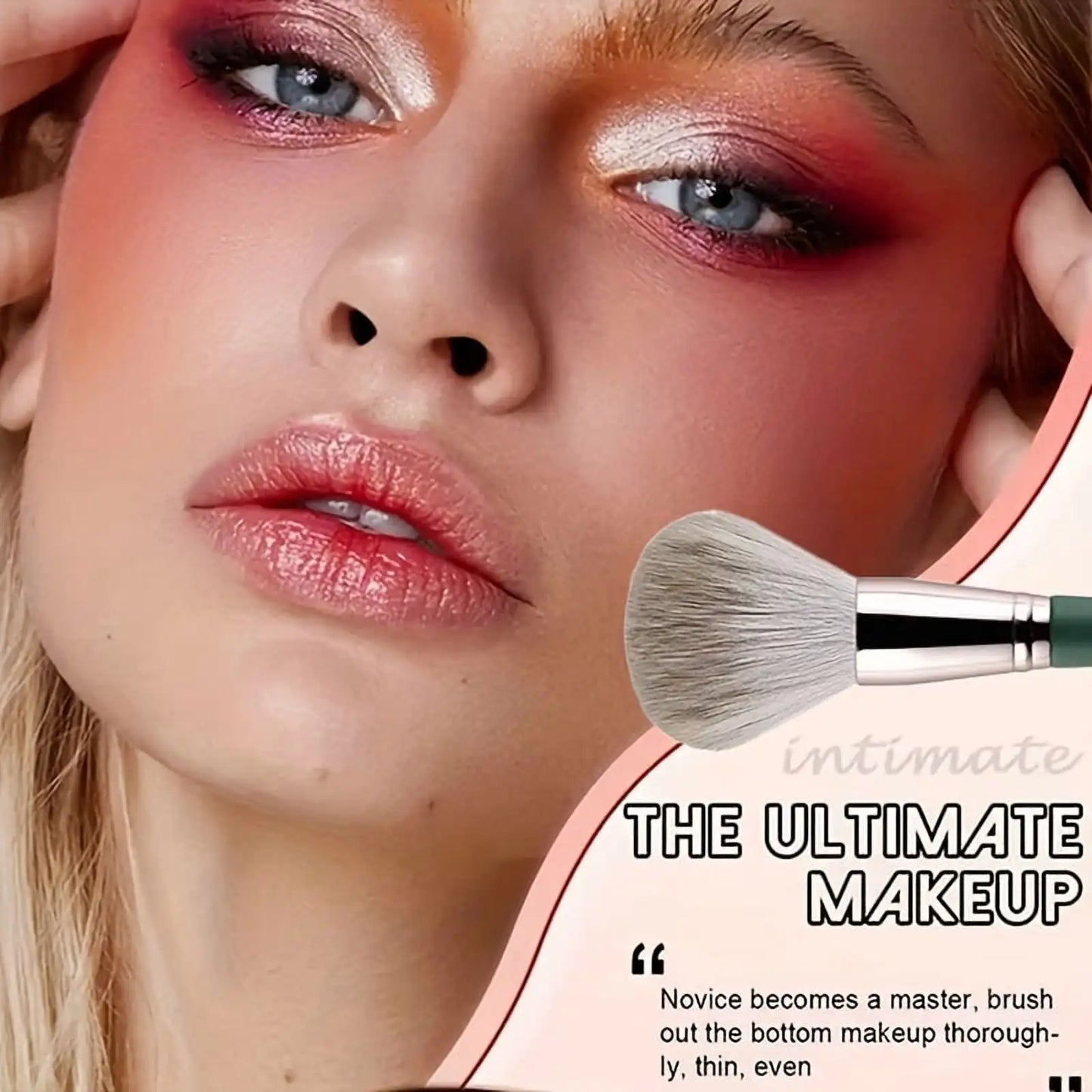 14-Piece Jade Green Makeup Brush Set with Travel Pouch | Wovetsa