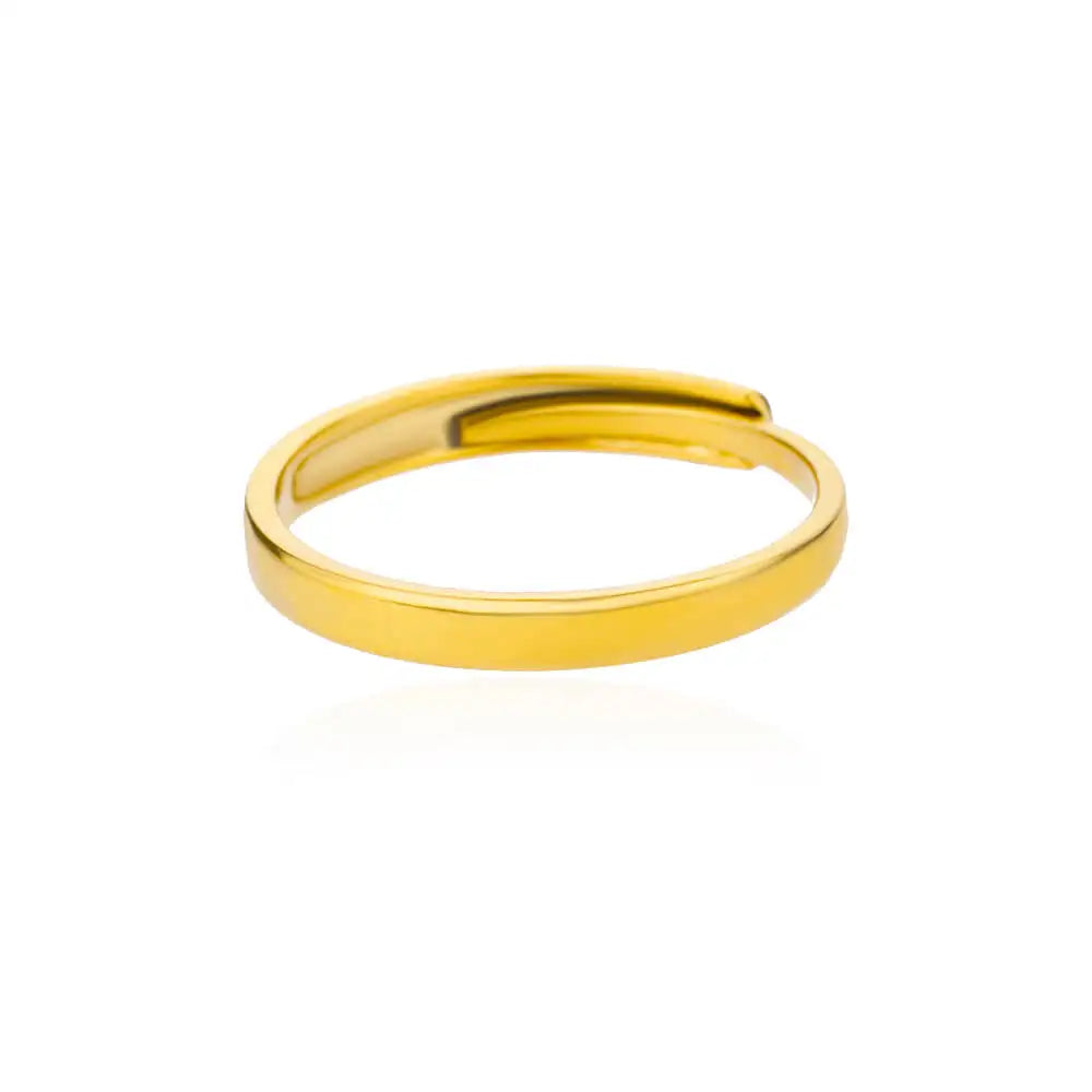 Gold-Tone Stainless Steel Cocktail Ring | Wovetsa