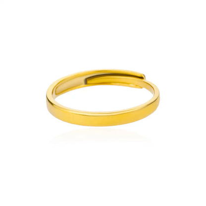 Gold-Tone Stainless Steel Cocktail Ring | Wovetsa