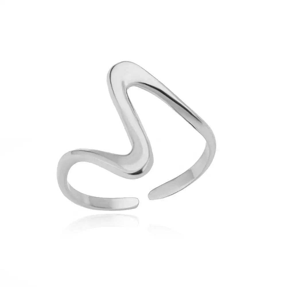 Gold-Tone Stainless Steel Cocktail Ring | Wovetsa