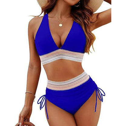 High Waist Tummy Control Bikini Set | Wovetsa