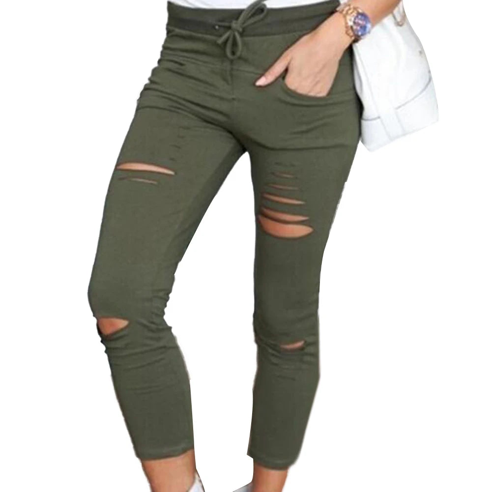 High-Waist Slim Pencil Pants | Wovetsa