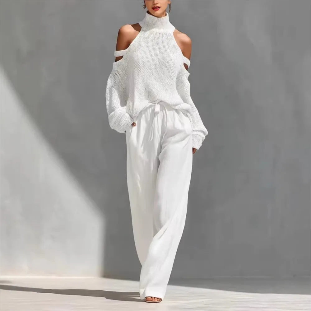 Knit Off-Shoulder Set | Wovetsa