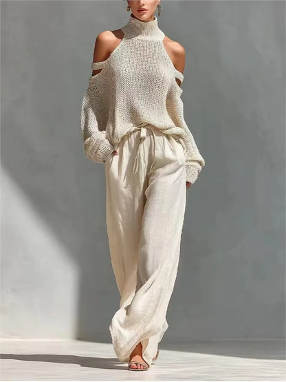 Knit Off-Shoulder Set | Wovetsa