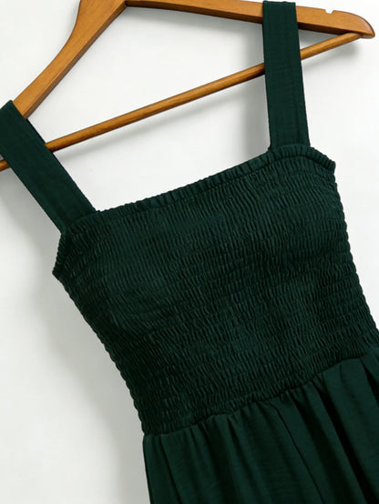 Solid Color Wide Leg Jumpsuit | Wovetsa