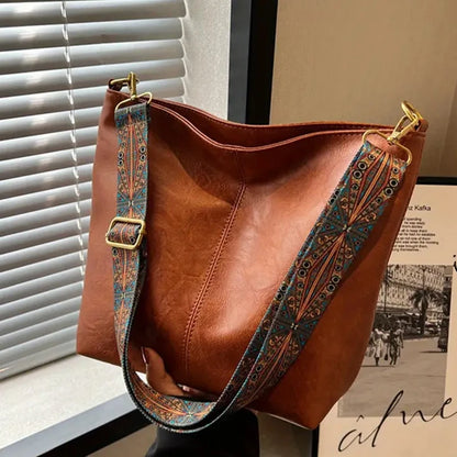 PU Leather Tote Bag | Wovetsa