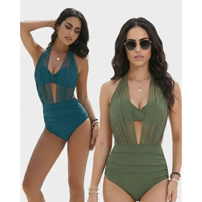 Tummy Control Mesh Monokini | Wovetsa