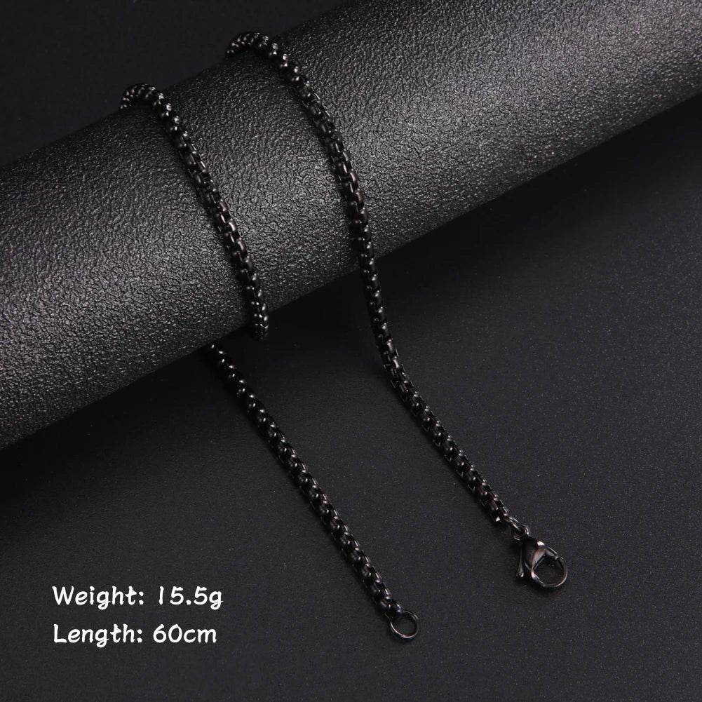 60cm Stainless Steel Chain Necklace | Wovetsa