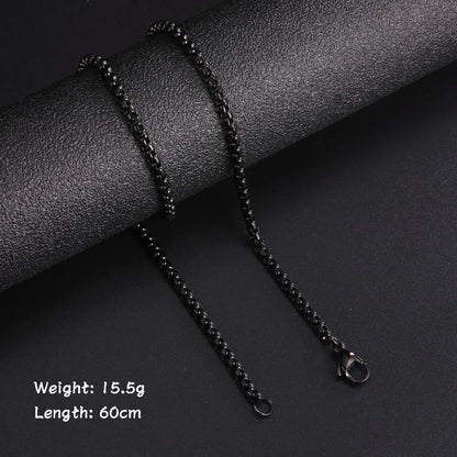 60cm Stainless Steel Chain Necklace | Wovetsa
