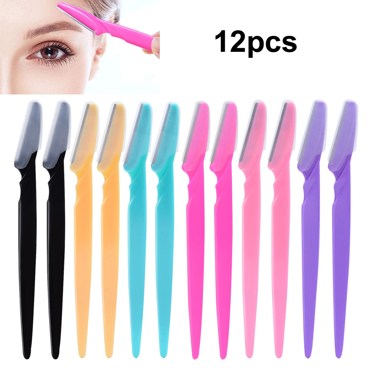 12-Piece Eyebrow Razor & Face Trimmer Set | Wovetsa