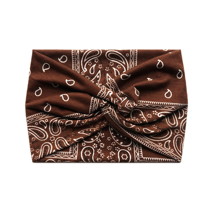 Wide Twisted Turban Headband for Women — Boho Yoga Hair Band | Wovetsa