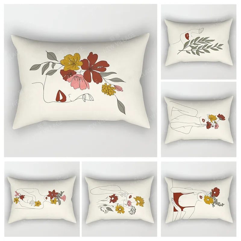 Boho Geometric Throw Pillow Cover | Wovetsa