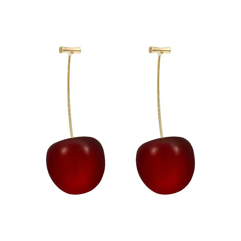 Sweet Cherry Drop Earrings | Wovetsa