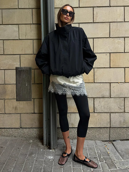 Stand Collar Pilot Jacket | Wovetsa