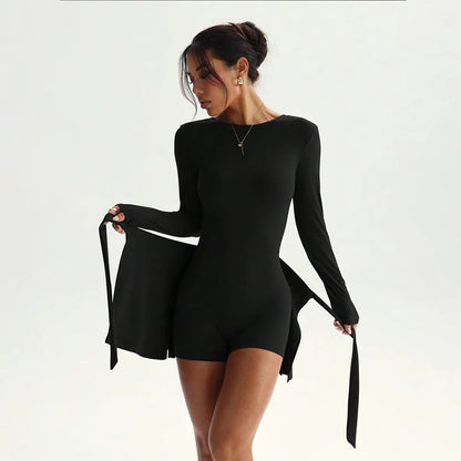 Long Sleeve Yoga Jumpsuit | Wovetsa