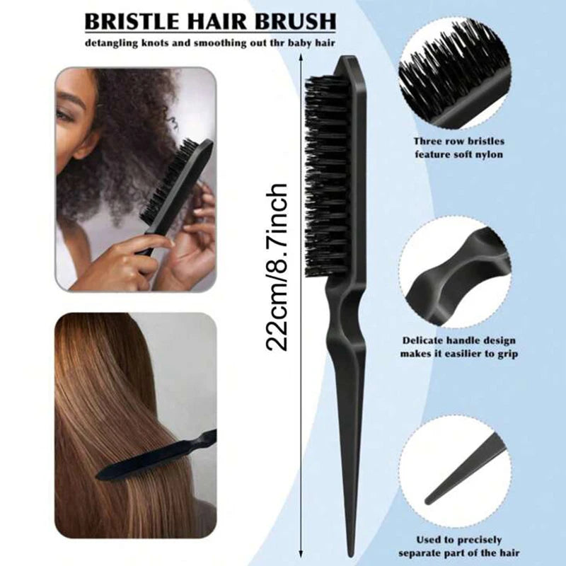 Edge Control Boar Bristle Hair Brush | Wovetsa