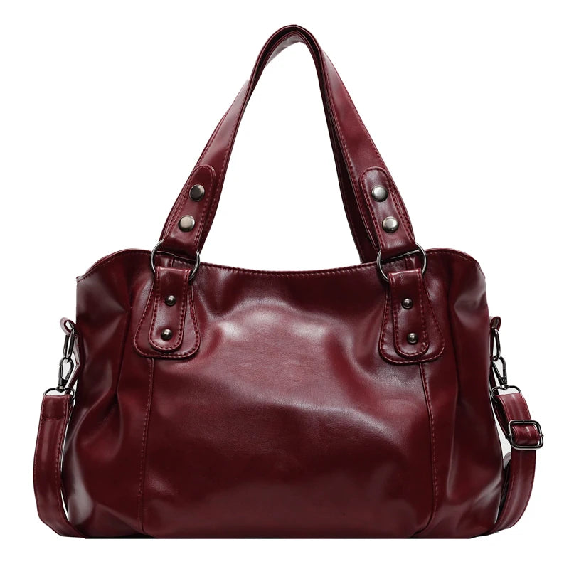 Retro Large Shoulder Tote Bag | Wovetsa