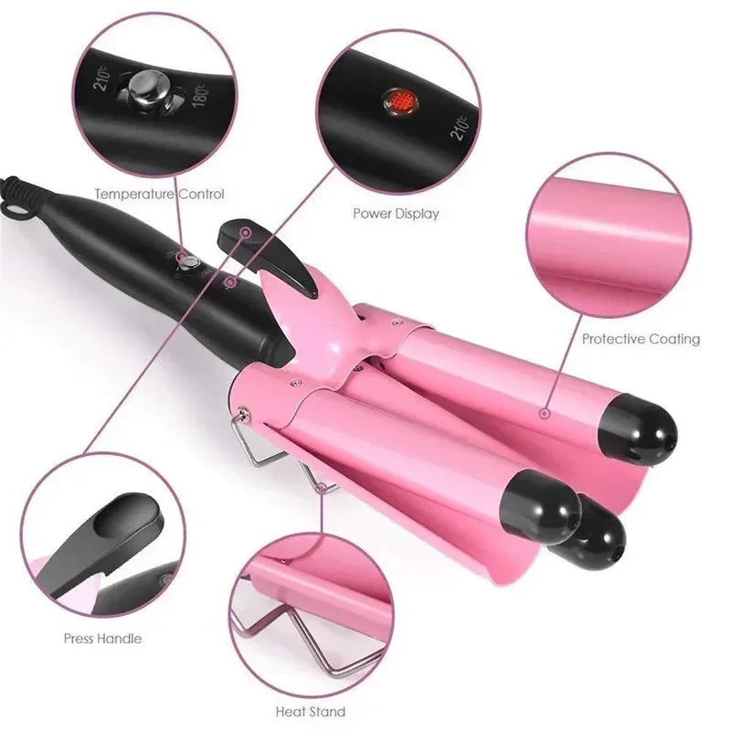 Ceramic Triple Barrel Hair Waver | Wovetsa