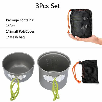 Lightweight Aluminum Camping Cookware Set | Wovetsa