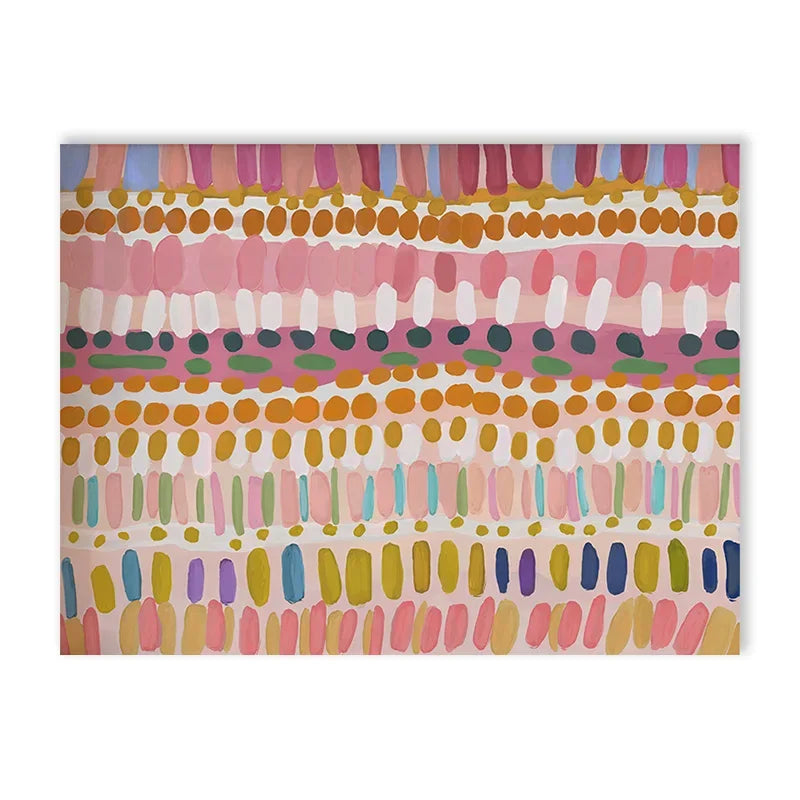 Pastel Abstract Color Block Canvas Print | Wovetsa