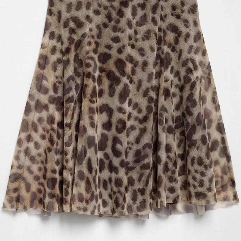 Leopard Print Backless Mini Dress | Wovetsa