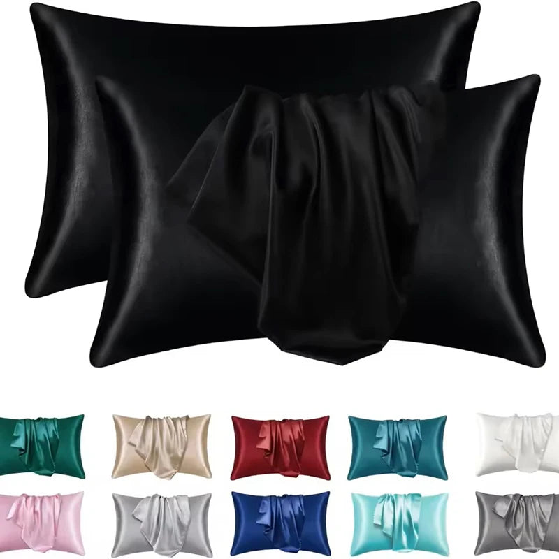 Cooling Satin Pillowcase for Beauty Sleep | Wovetsa