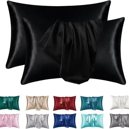 Cooling Satin Pillowcase for Beauty Sleep | Wovetsa