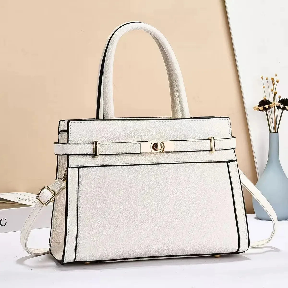 Minimalist PU Leather Crossbody Bag | Wovetsa