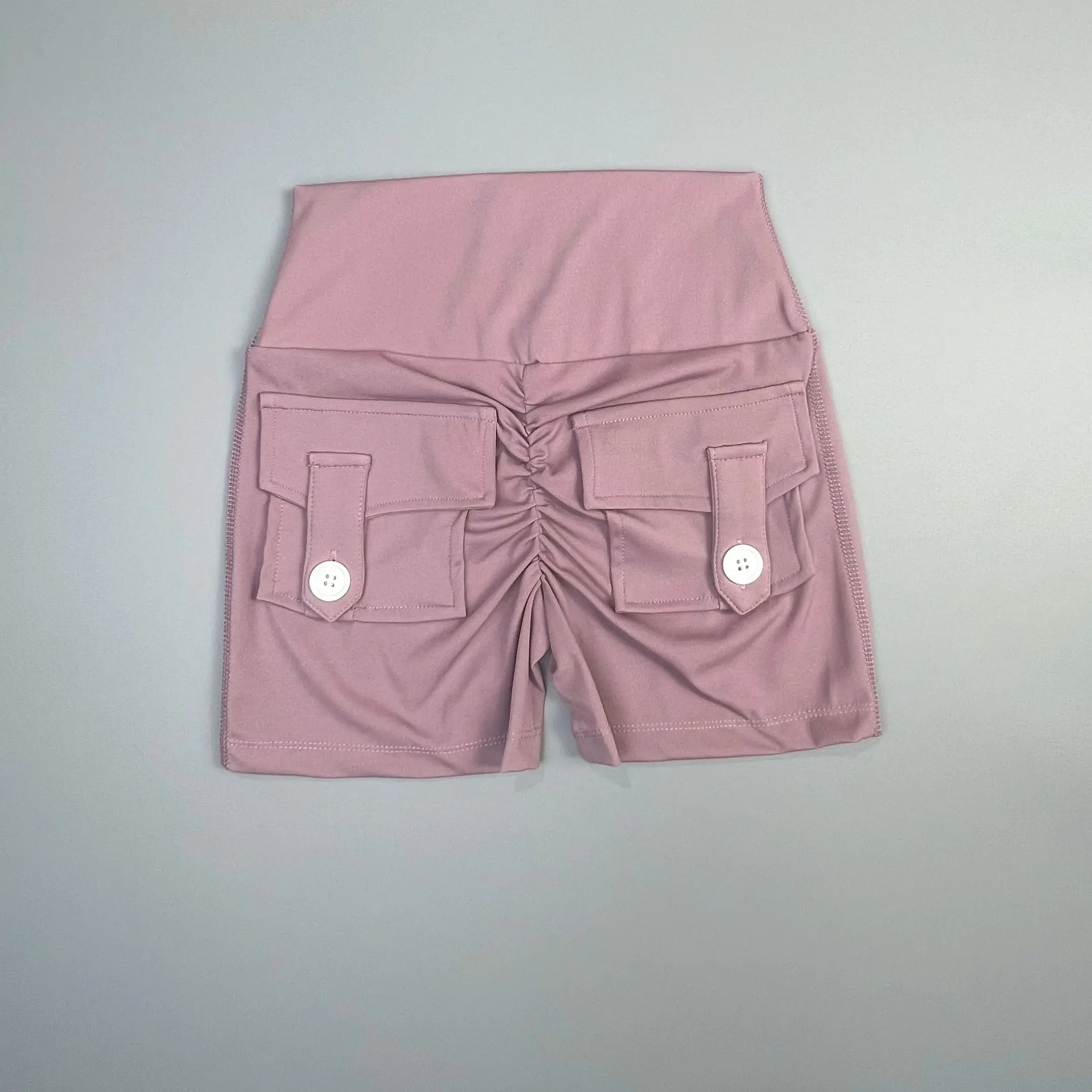 Peach Lift High-Waist Fitness Shorts | Wovetsa