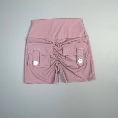 Peach Lift High-Waist Fitness Shorts | Wovetsa