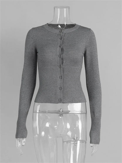 Ribbed Patchwork Cropped Cardigan | Wovetsa