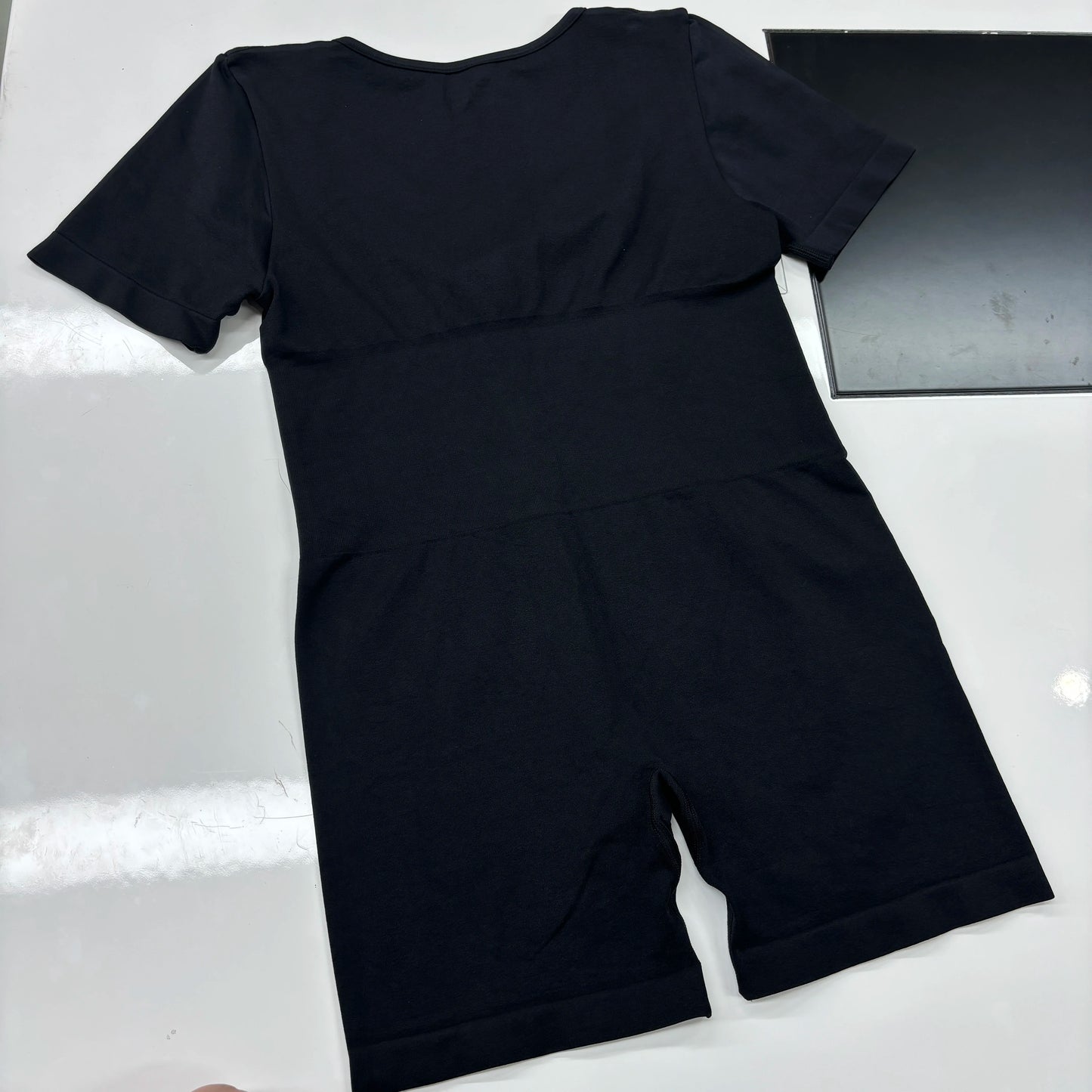 Seamless Sporty One-Piece Shorts Jumpsuit | Wovetsa