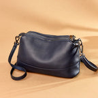 Genuine Cowhide Leather Shoulder Bag | Wovetsa