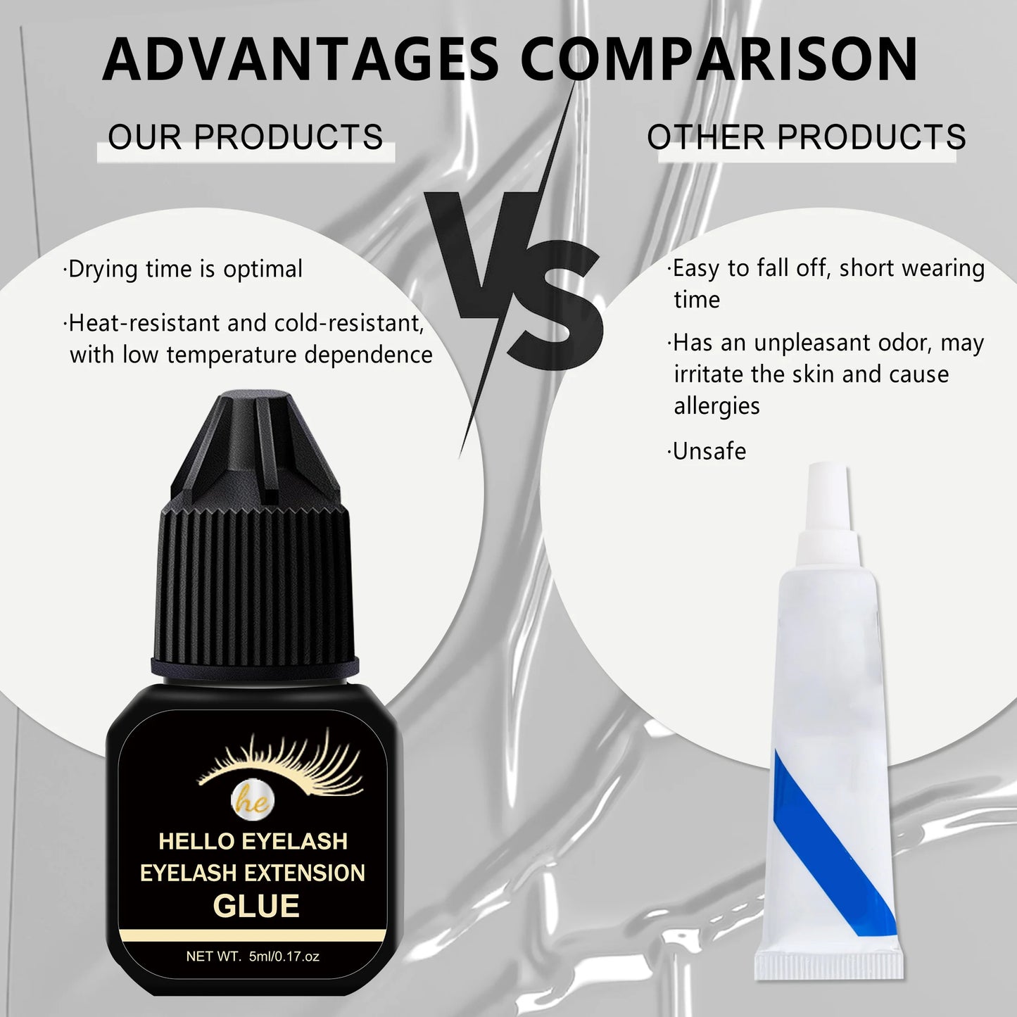 Eyelash Extension Glue Fast Drying | Wovetsa