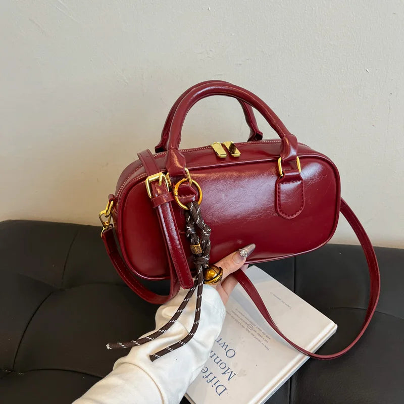 Vintage Mini PU Leather Shoulder Bag | Wovetsa