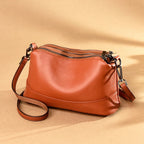 Genuine Cowhide Leather Shoulder Bag | Wovetsa