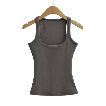 Sculpted Square Neck Tank Top – Slim Fit Summer Essential | Wovetsa