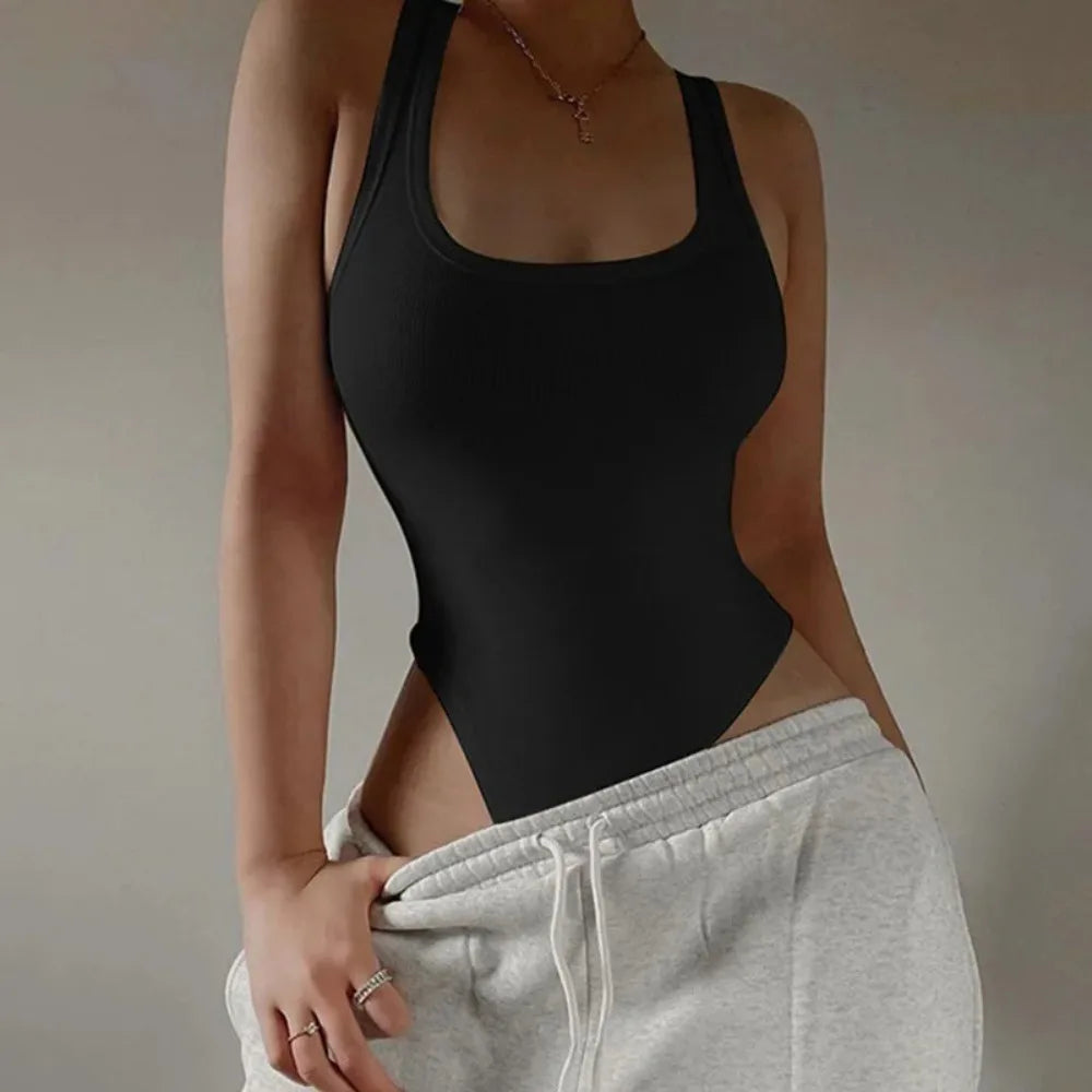 Sleeveless Knit Bodysuit | Wovetsa